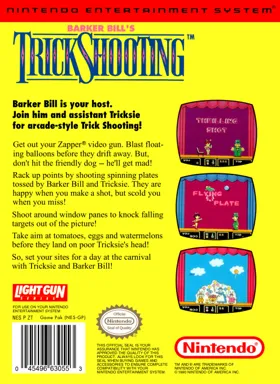 Barker Bill's Trick Shooting (USA) box cover back